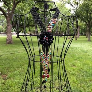 JOAN RIVERS Starlet Style Black Statement Necklace NWOT